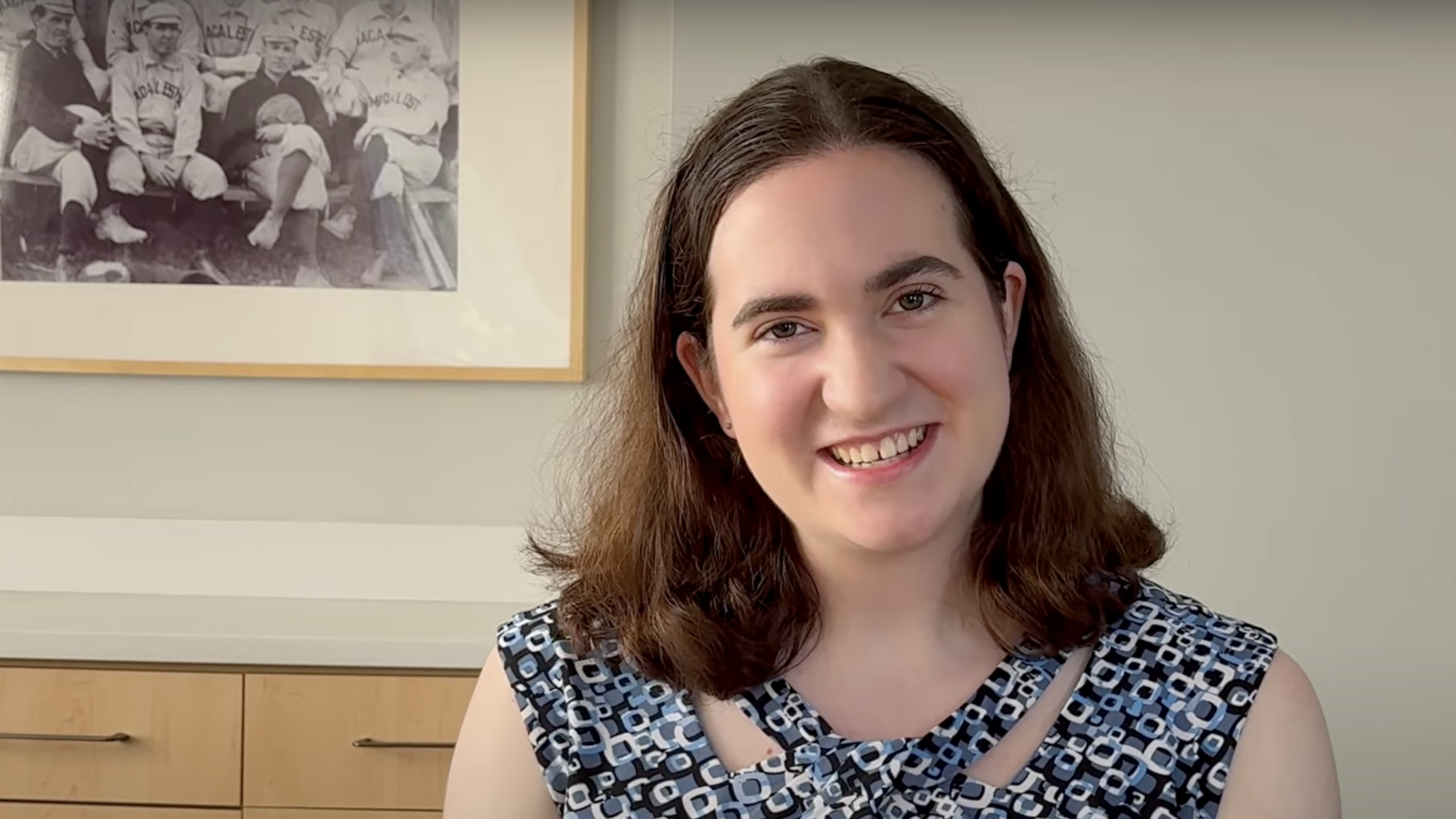 Elizabeth, a student worker in the Registrar's office