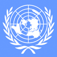 Graphic of the United Nations logo