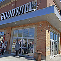 Photo of the exterior of a Goodwill