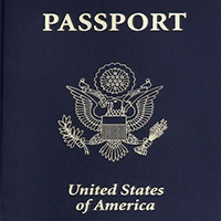 Photo of a passport