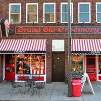 Photo of the exterior of the Grand Ole Creamery