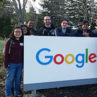 Photo of students at Google headquarters