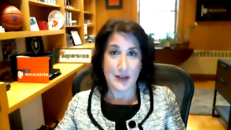 President Rivera on Zoom presentation