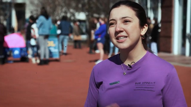 Macalester student describing Cafe Mac