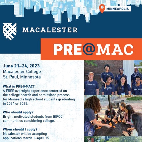 Reference Image of Macalester Pre@Mac Poster