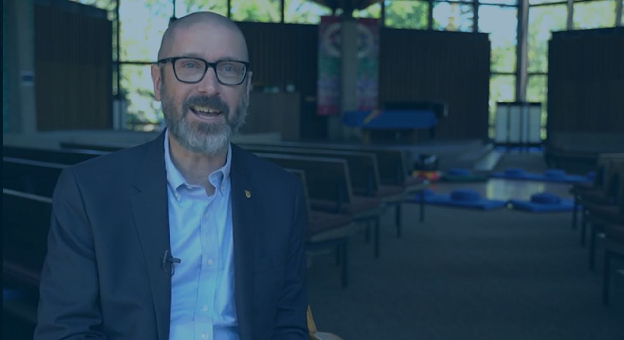 Brian Lindemann speaks to the camera.