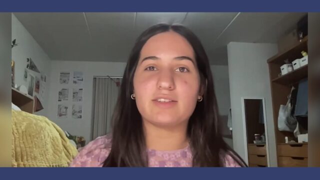 Student panelist on zoom