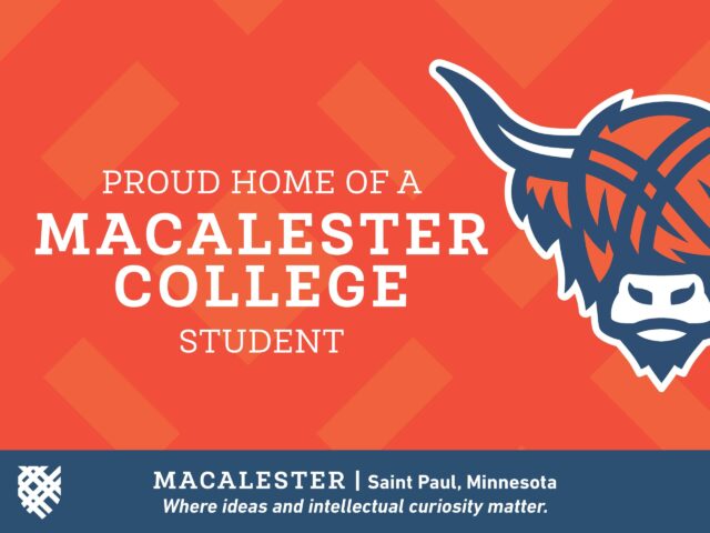 Image showing Home of a Mac Student Yard Sign
