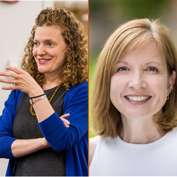 Headshots of Mac Professors Lavery and Weber