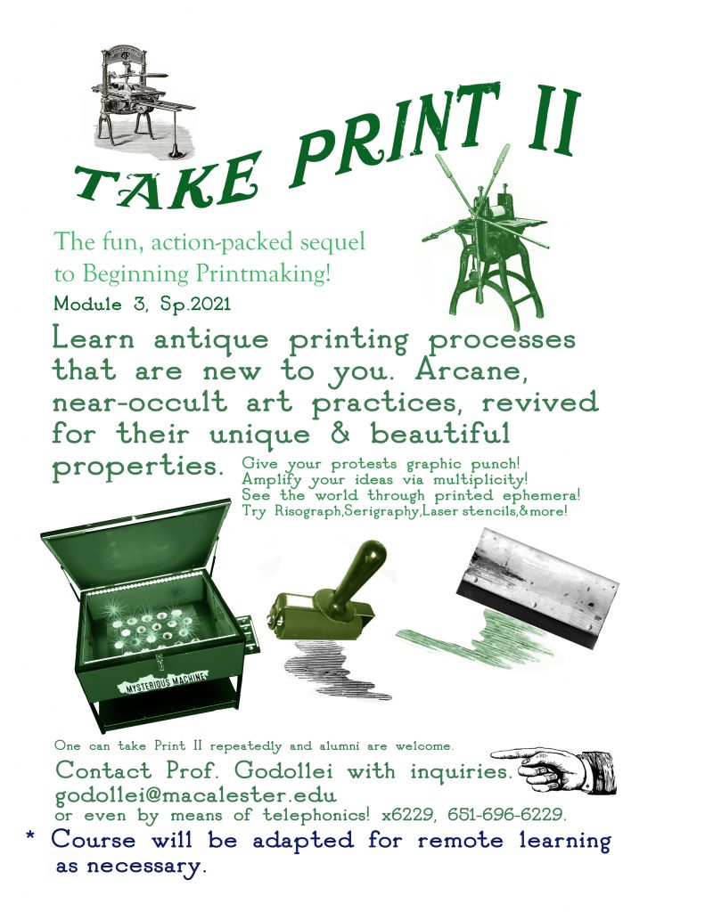 Course Posters Art and Art History Macalester College