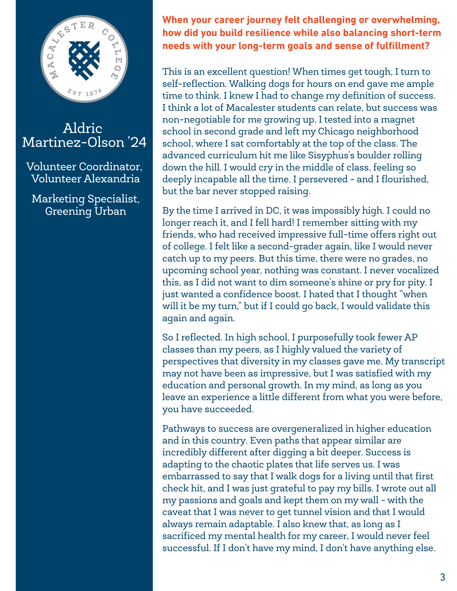 Martinez-Olson alumni profile page 3 - view PDF for full text