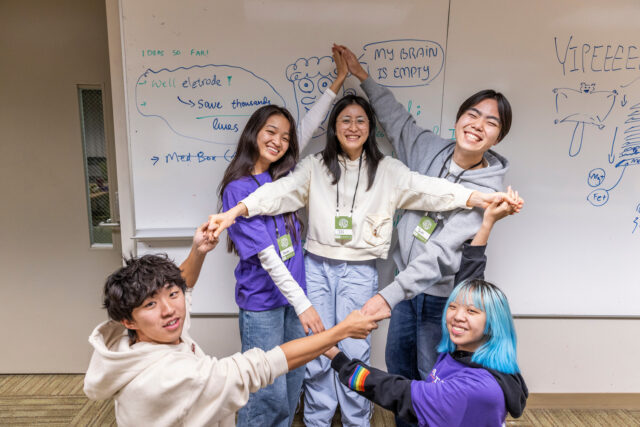 Macathon Team having a fun moment.
