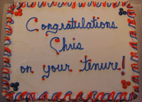 Chris Tenure Cake