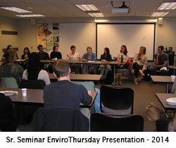 Sr. Seminar EnviroThursday Presentation - April 2014