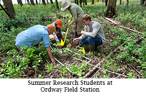 Summer Research Students at Ordway Field Station