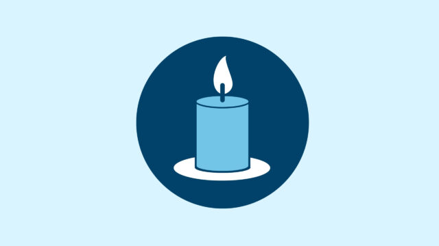 blue candle icon