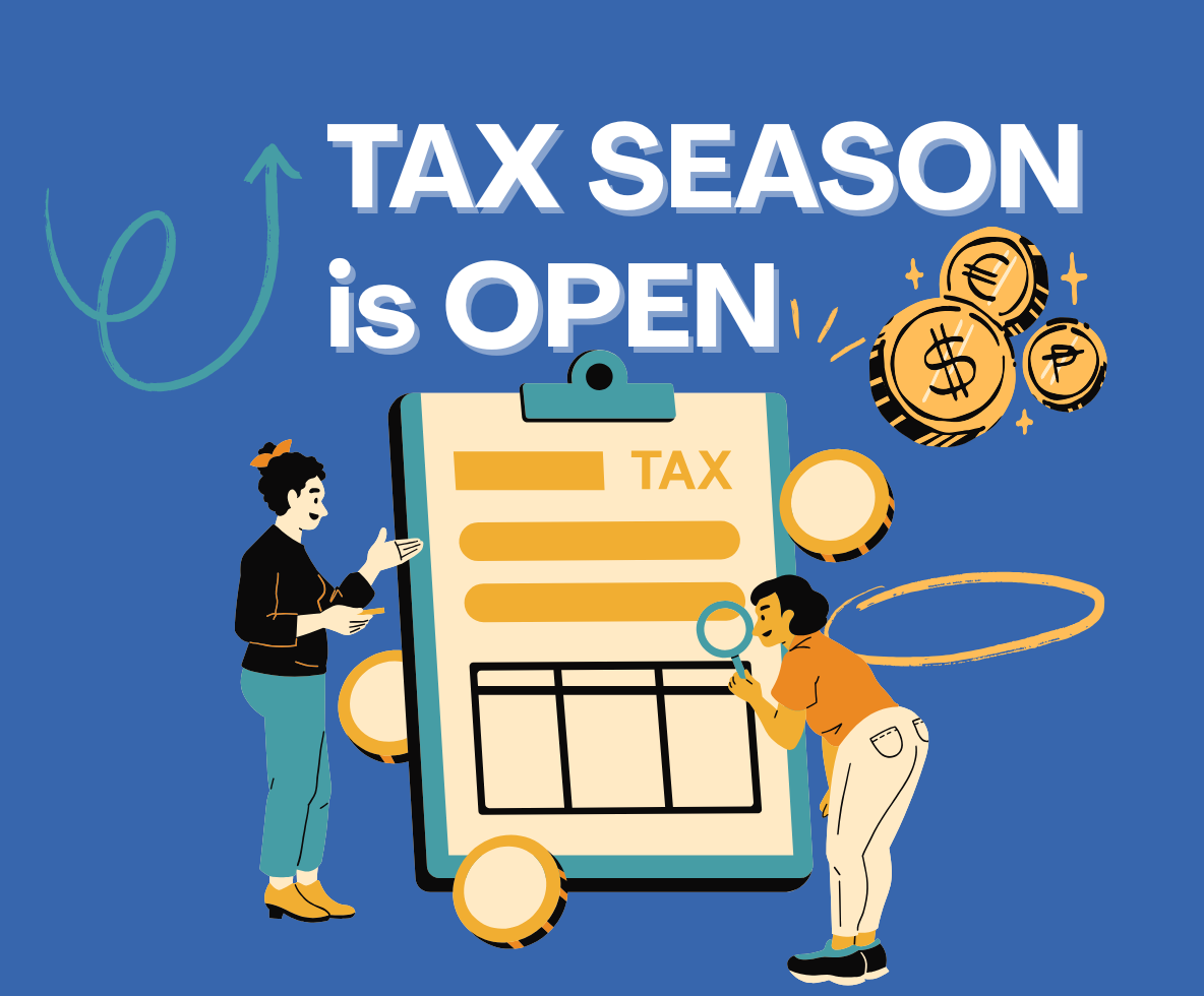 Illustration to announce start of tax season
