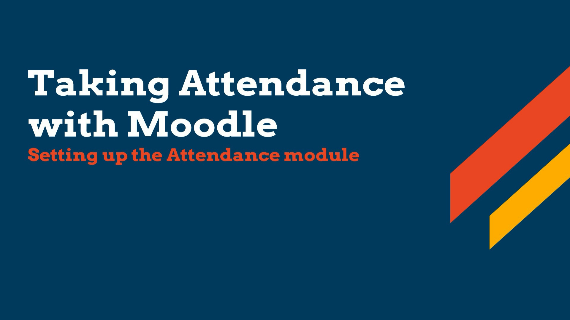 Screenshot of the Youtube video for taking attendance.