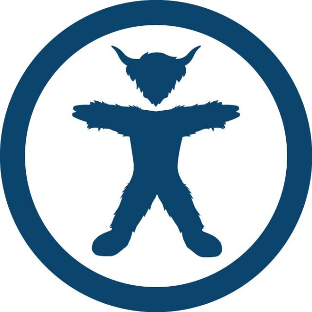 The Digital Accessibility at Macalester logo: a spread-eagle coo inside a blue circle.