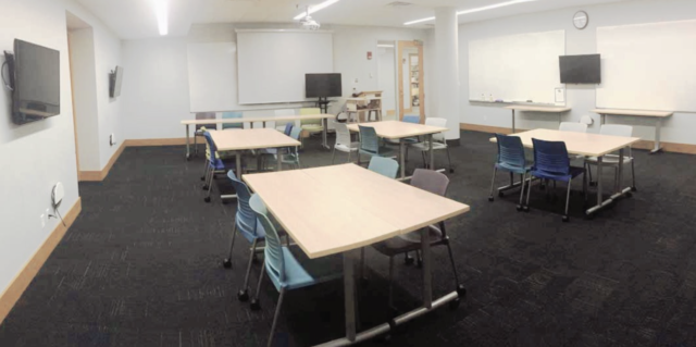 Active Learning Classroom on library 2nd floor, room 250