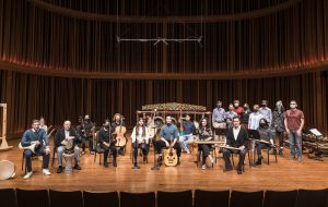 Asian Music Ensemble on stage