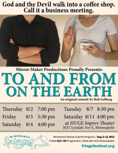 Undergrad Actors  - Two Macalester juniors star in a Minnesota Fringe Festival production