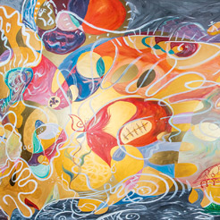 Dance of Reciprocity multicolored mural