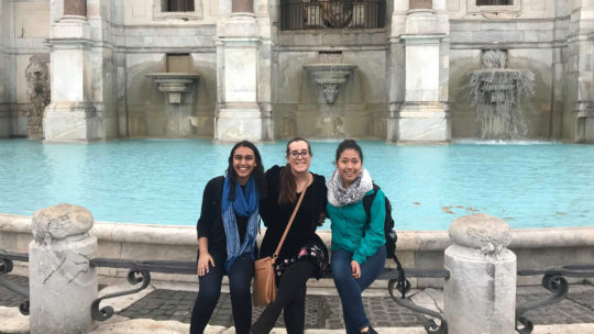 Macalester students in Rome.
