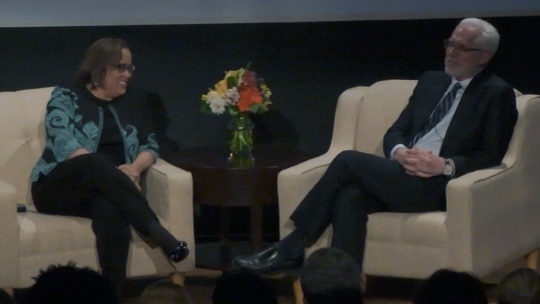 Prof. Duchess Harris and President Brian Rosenberg in Washington D.C.