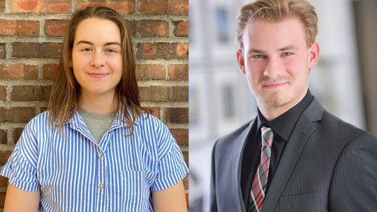 Photos of Dana Gustafson and Frank Marquette