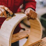 Walter “Super” LaBatte Jr. making a drum