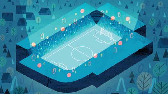 Soccer field illustration