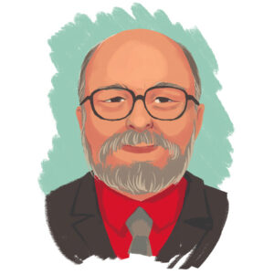 Illustration of Dick Lesicko '75