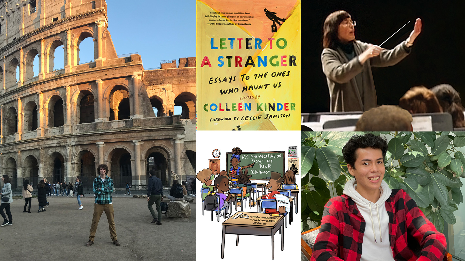 Photo collage of various students