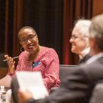 Provost Anderson-Levy moderating a discussion