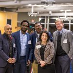 Group photo of President Rivera and leaders from UWC and Macalester College