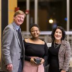 Phil Geier and President Rivera with a student