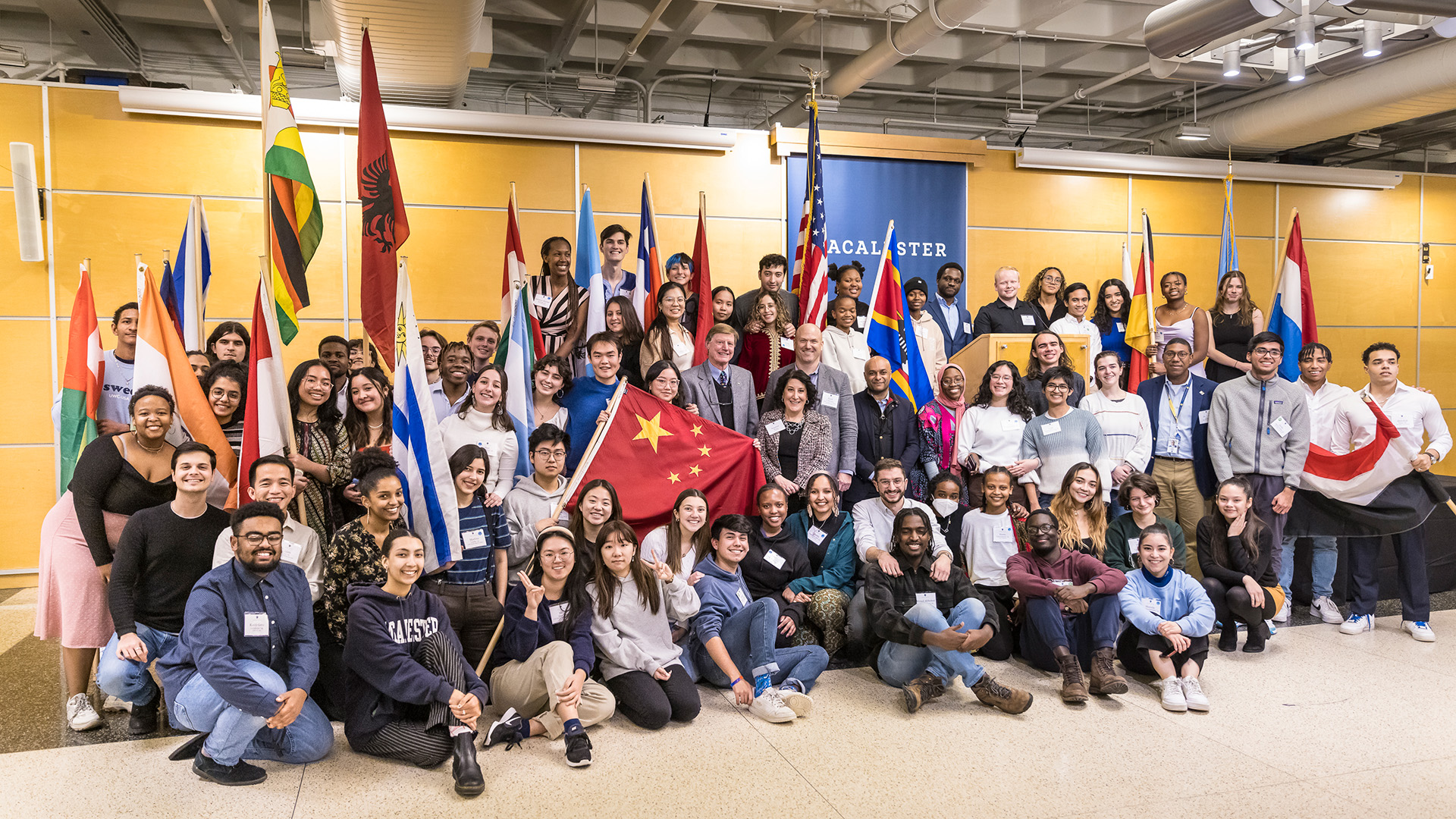 Group photo from UWC dinner