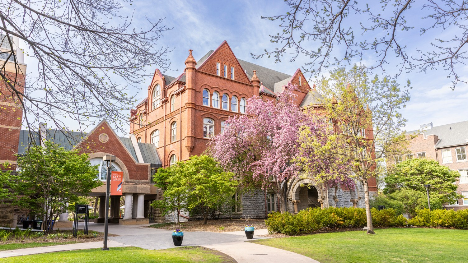 Macalester campus in the spring