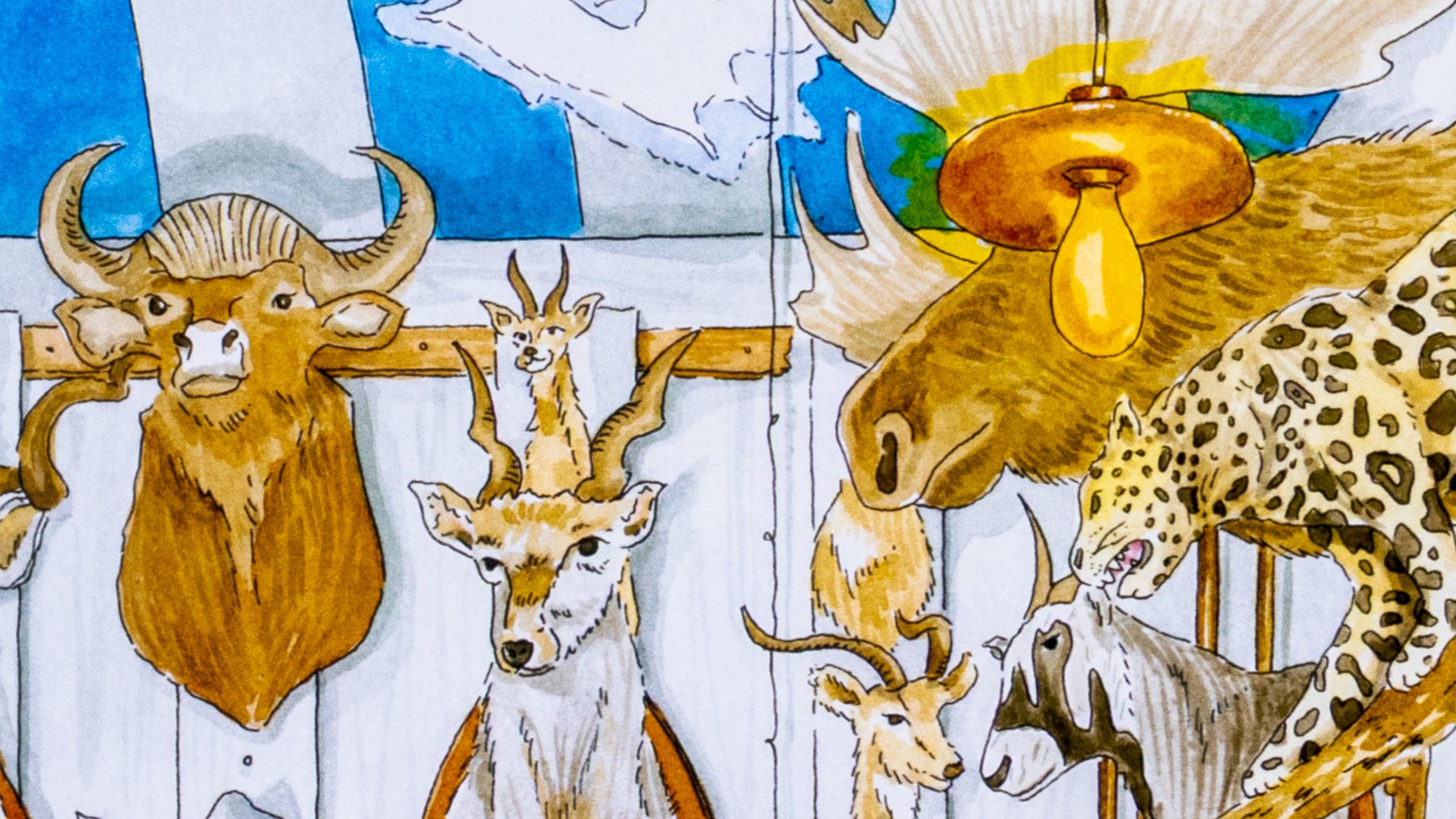 An illustration from Mise en Scène: Illustrating French Interiors by Cora Trout ’16