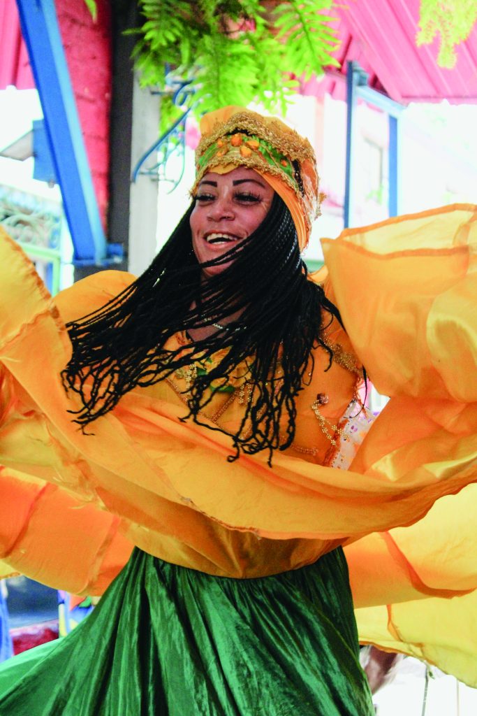 At El Callejón de Hamel, the group learned about the origins of orishas in Afro-Cuban culture.