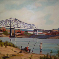 River Bridge Painting