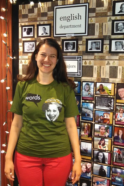 Alice Gerard revisiting the English Department in 2015 Alice Gerard revisiting the English Department in 2015