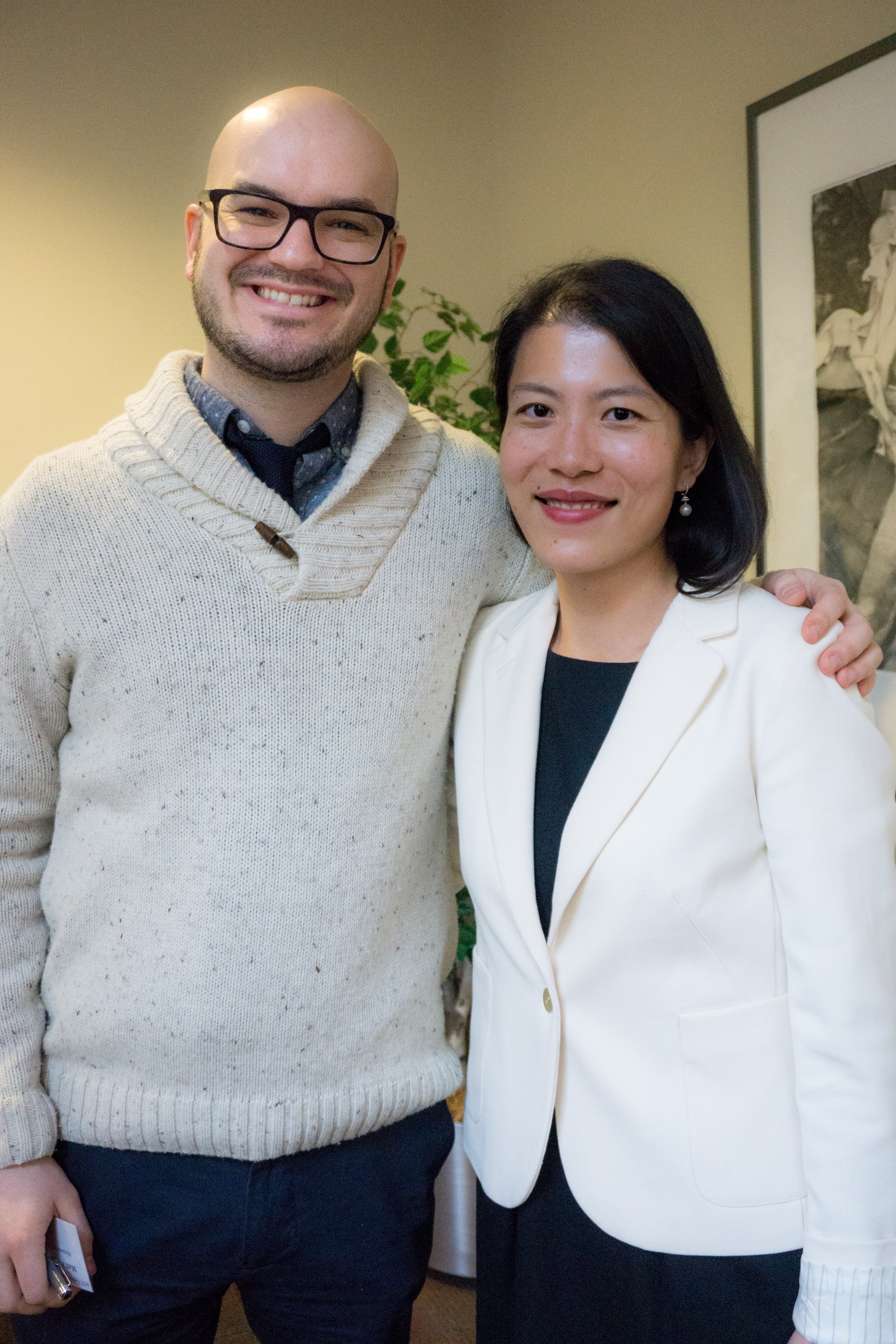 Professors Matt Burgess and Penelope Geng