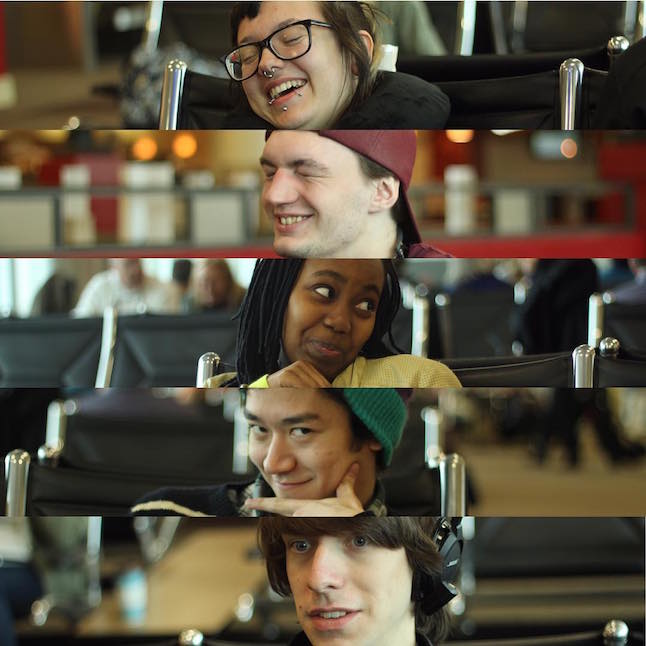 Macalester CUPSI participants in airport Macalester CUPSI participants in airport