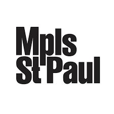 Black logo for the Mpls.St.Paul Magazine.