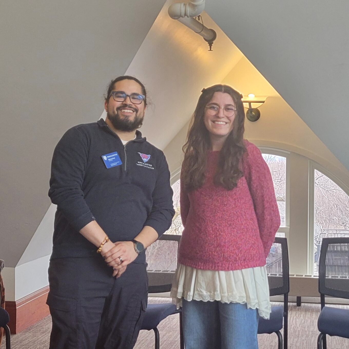 Marcos Cruz and Becca Lewis.