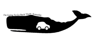Clipart image of a car in the belly of a whale