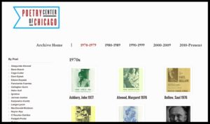 Poetry Center of Chicago Reading Series Archive preview