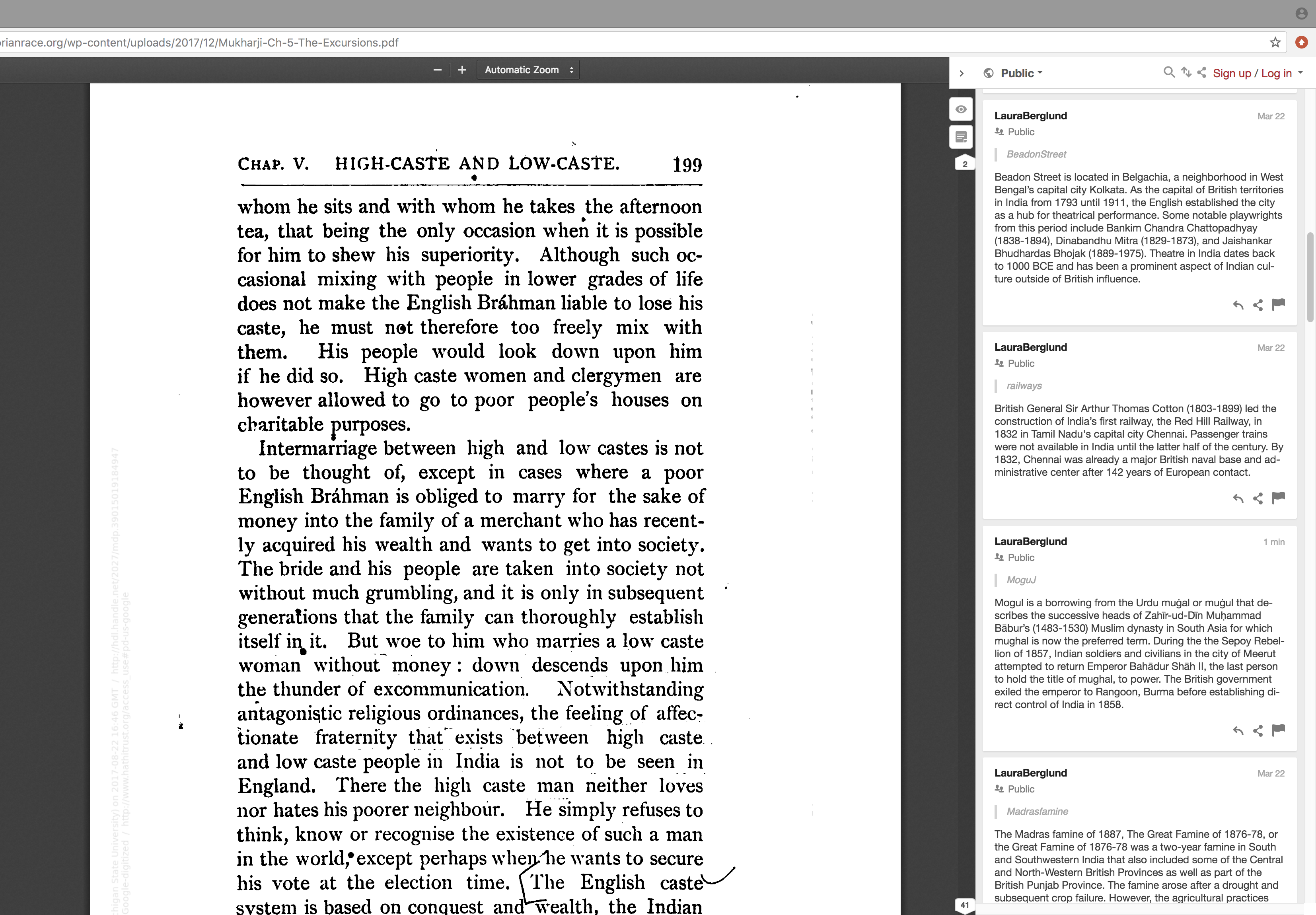 Screen shot of Hypothesis.is annotations